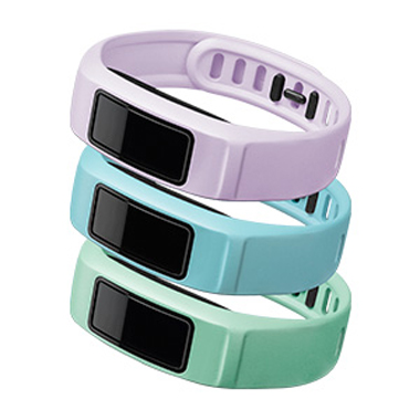 GARMIN Ersatz-Armbänder PASTELL, large/groß, für vivofit 2, minze/himmelblau/flieder