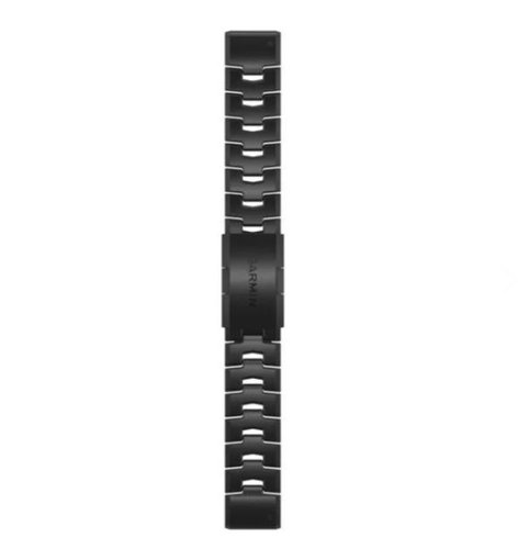 GARMIN QuickFit-Armband, 22mm, Titan mit Schlitzen, Carbongrau